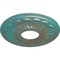 Ekena Millwork Blackthorn Medallion (Canopies up to 4 7/8"), 11 3/4"OD x 3 5/8"ID x 1"P, Copper Green Patina CM11BLCGS - alternate 4